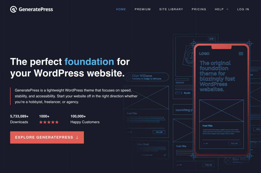 GeneratePress-fastest-wordpress-themes